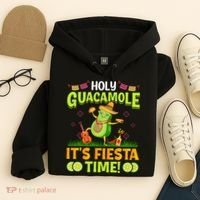 Cinco De Mayo Mexican Holy Guacamole Fiesta Time Hoodie thumb 4