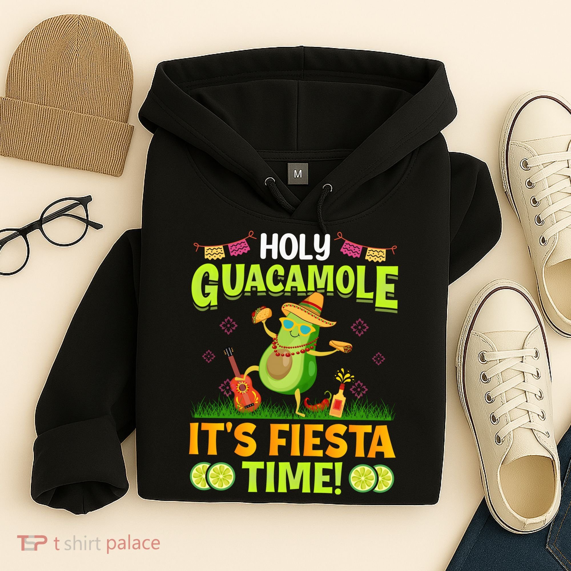 Cinco De Mayo Mexican Holy Guacamole Fiesta Time Hoodie