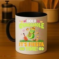 Cinco De Mayo Mexican Holy Guacamole Fiesta Time Coffee Mug thumb 4