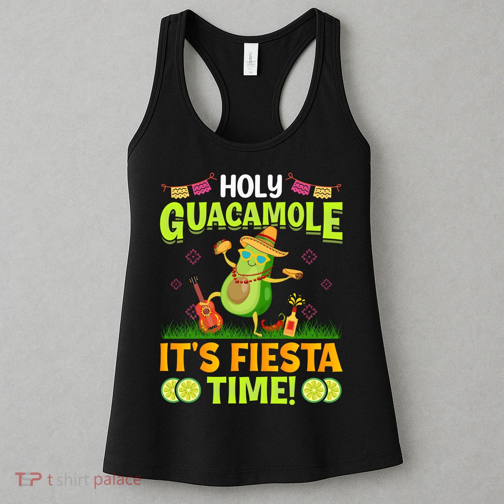 Cinco De Mayo Mexican Holy Guacamole Fiesta Time Women's Tank Top