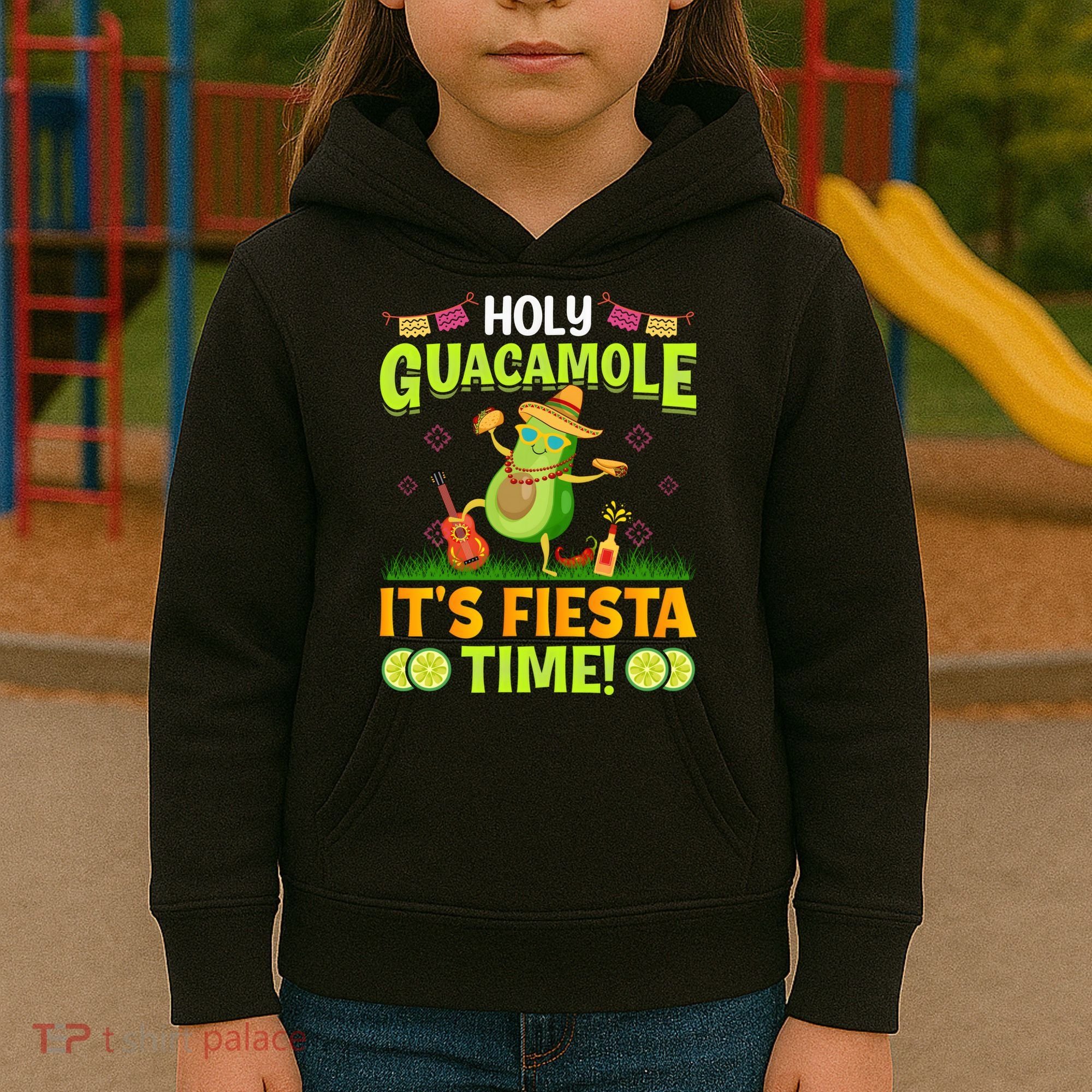 Cinco De Mayo Mexican Holy Guacamole Fiesta Time Kids Hoodie