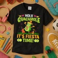 Cinco De Mayo Mexican Holy Guacamole Fiesta Time Kids T-Shirt thumb 3