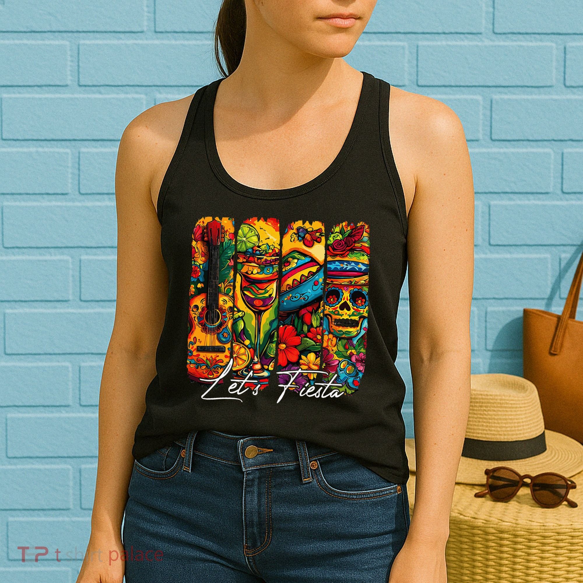 Cinco De Mayo Lets Fiesta Squad 5 De Mayo Mexican Women's Tank Top