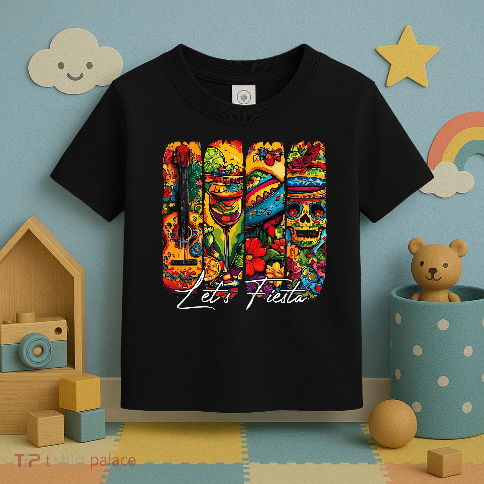 Cinco De Mayo Lets Fiesta Squad 5 De Mayo Mexican Toddler T-Shirt