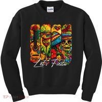 Cinco De Mayo Lets Fiesta Squad 5 De Mayo Mexican Kids Sweatshirt thumb 0
