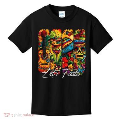 Cinco De Mayo Lets Fiesta Squad 5 De Mayo Mexican Kids T-Shirt