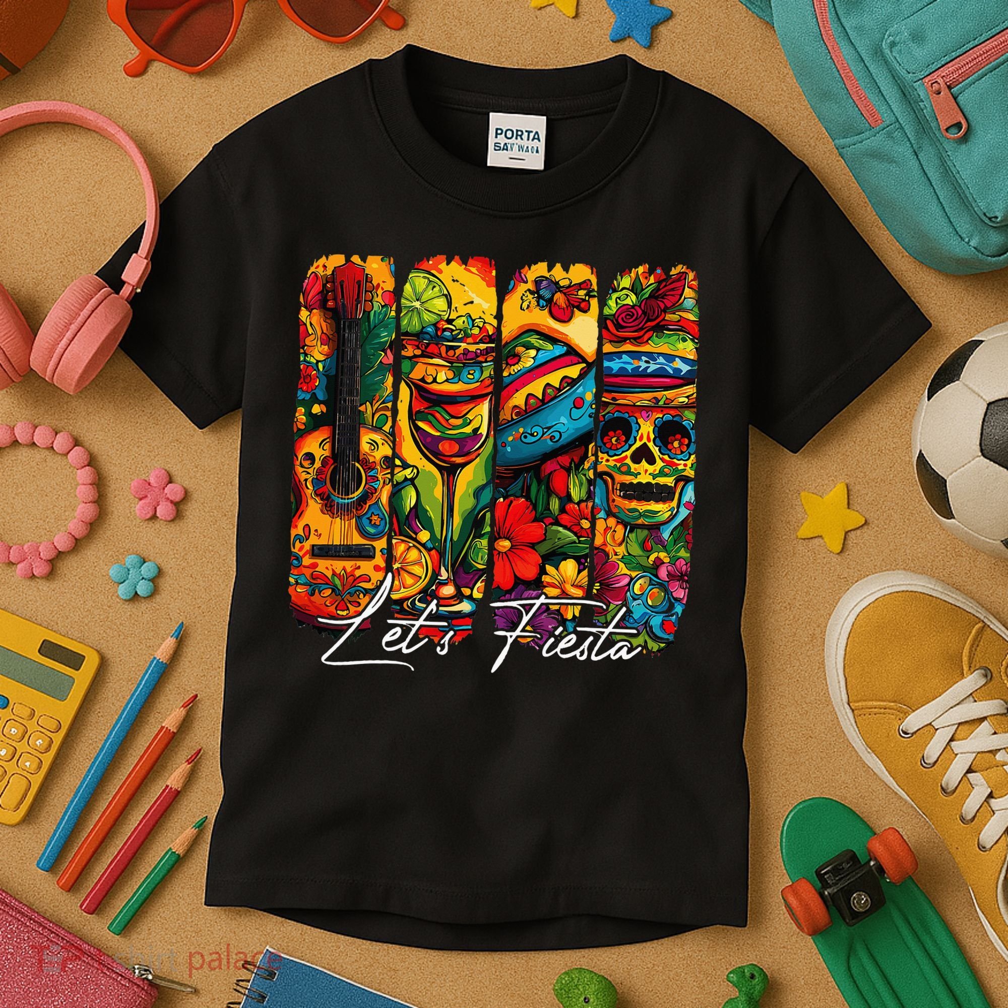 Cinco De Mayo Lets Fiesta Squad 5 De Mayo Mexican Kids T-Shirt