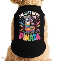 Cinco De Mayo IM Just Here For The Pinata Mexican Doggie Tank thumb 0