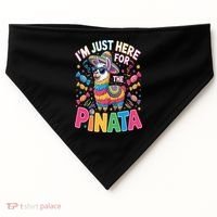 Cinco De Mayo IM Just Here For The Pinata Mexican USA-Made Doggie Bandana thumb 0