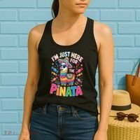 Cinco De Mayo IM Just Here For The Pinata Mexican Women's Tank Top thumb 2