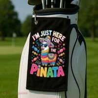 Cinco De Mayo IM Just Here For The Pinata Mexican Golf Towel thumb 2