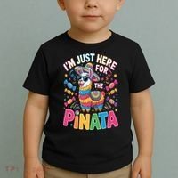 Cinco De Mayo IM Just Here For The Pinata Mexican Toddler T-Shirt thumb 2