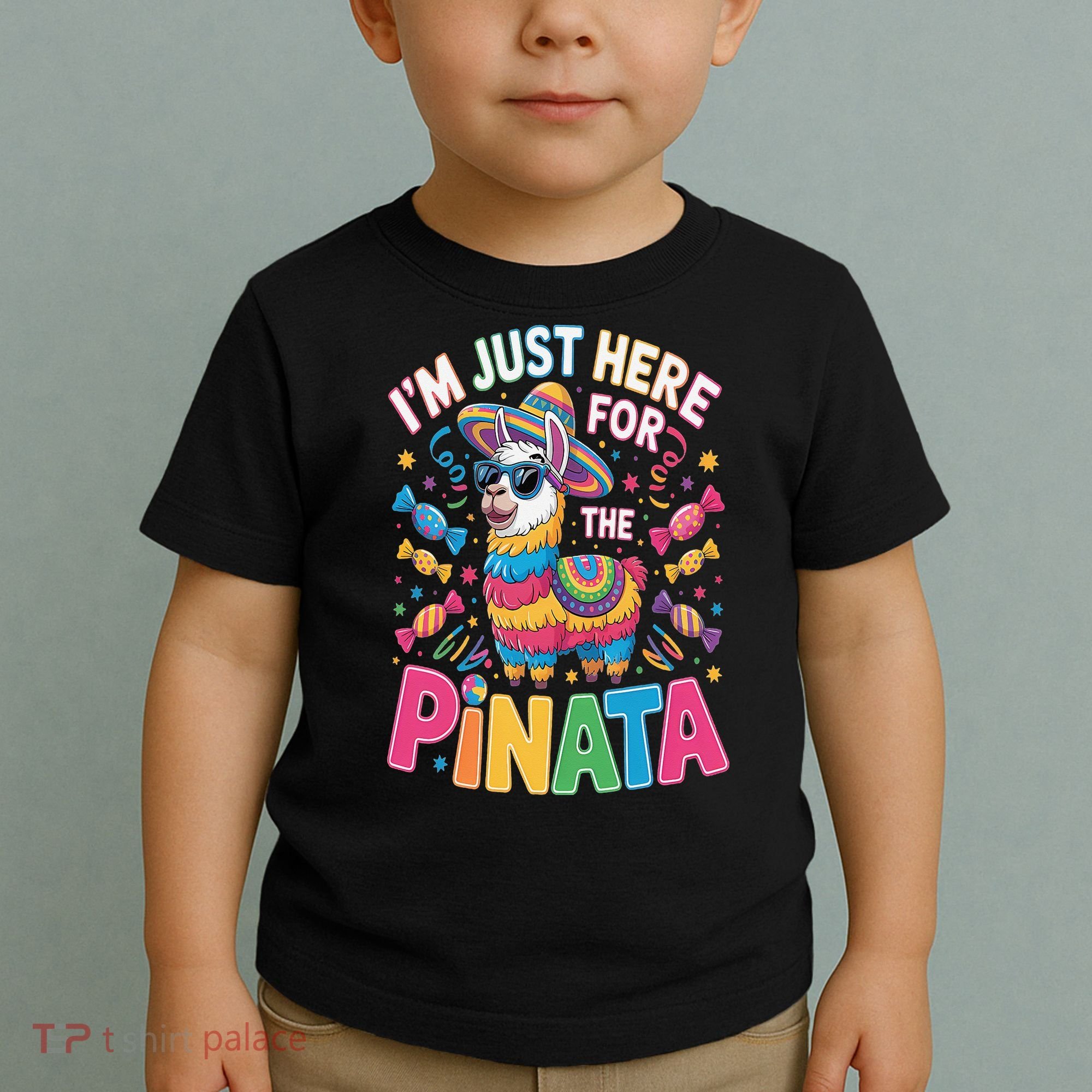 Cinco De Mayo IM Just Here For The Pinata Mexican Toddler T-Shirt