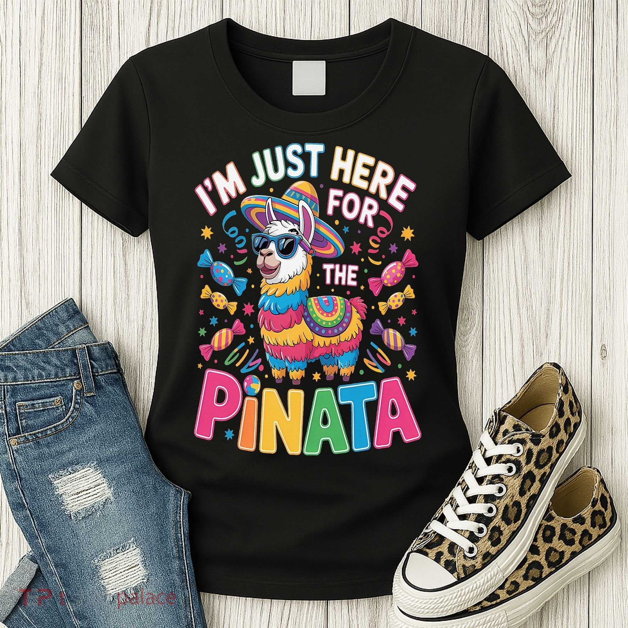 Cinco De Mayo IM Just Here For The Pinata Mexican Women's T-Shirt