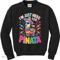Cinco De Mayo IM Just Here For The Pinata Mexican Kids Sweatshirt thumb 0