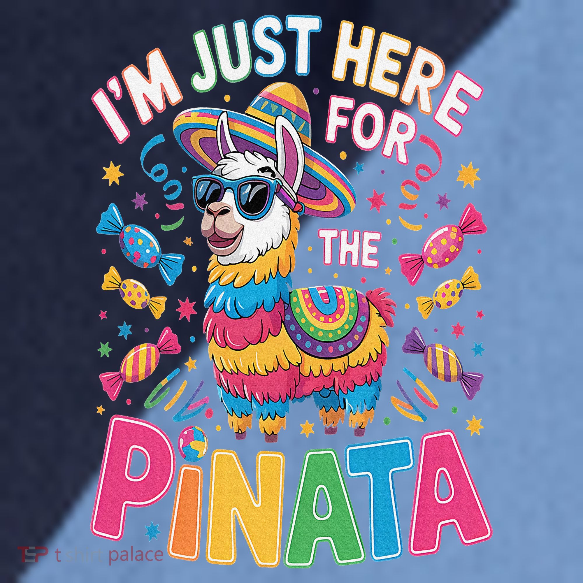 Cinco De Mayo IM Just Here For The Pinata Mexican Raglan Baseball Sleeve Shirt