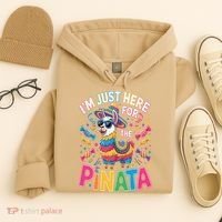 Cinco De Mayo IM Just Here For The Pinata Mexican Hoodie thumb 4