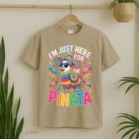 Cinco De Mayo IM Just Here For The Pinata Mexican T-Shirt thumb 2