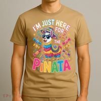 Cinco De Mayo IM Just Here For The Pinata Mexican T-Shirt thumb 3