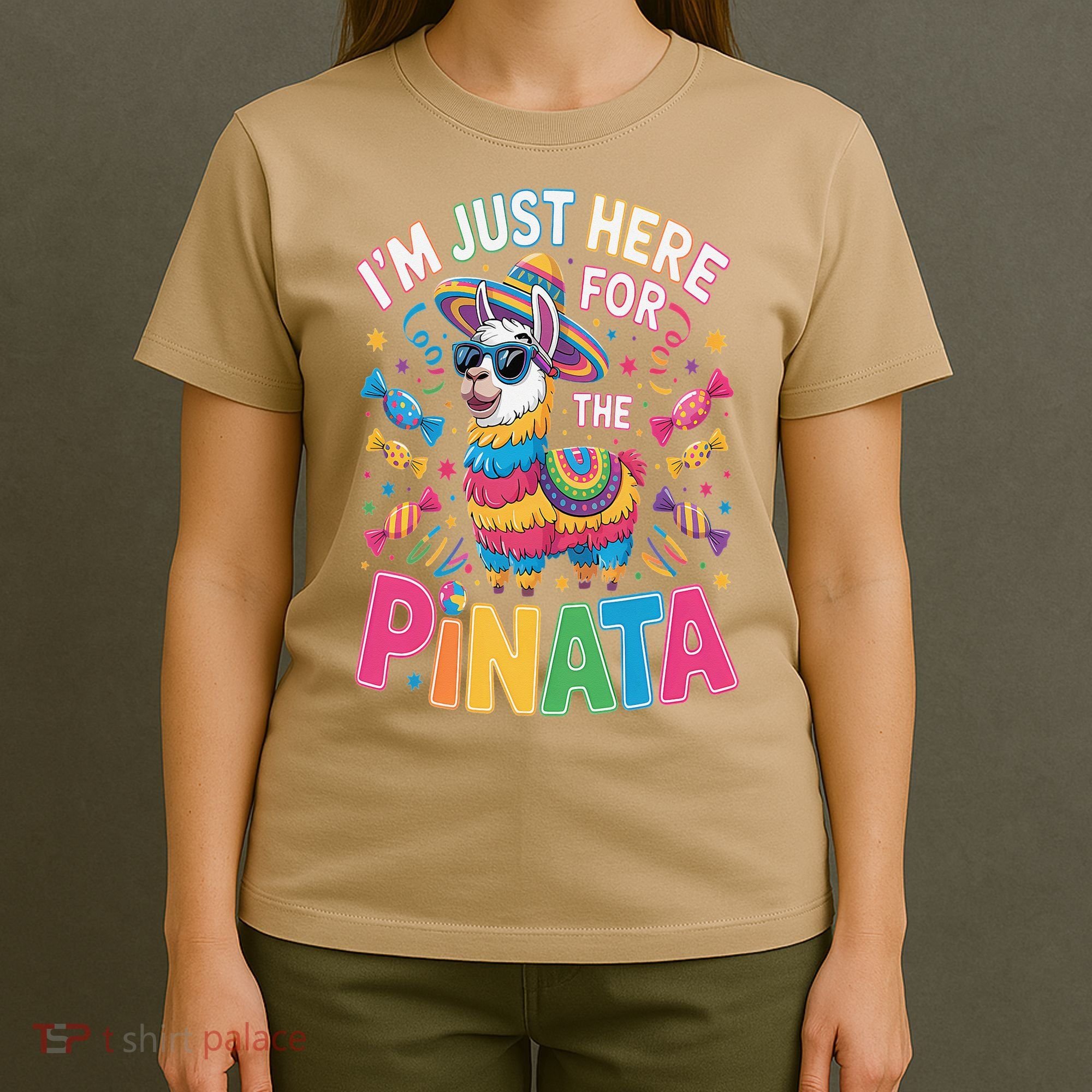 Cinco De Mayo IM Just Here For The Pinata Mexican T-Shirt