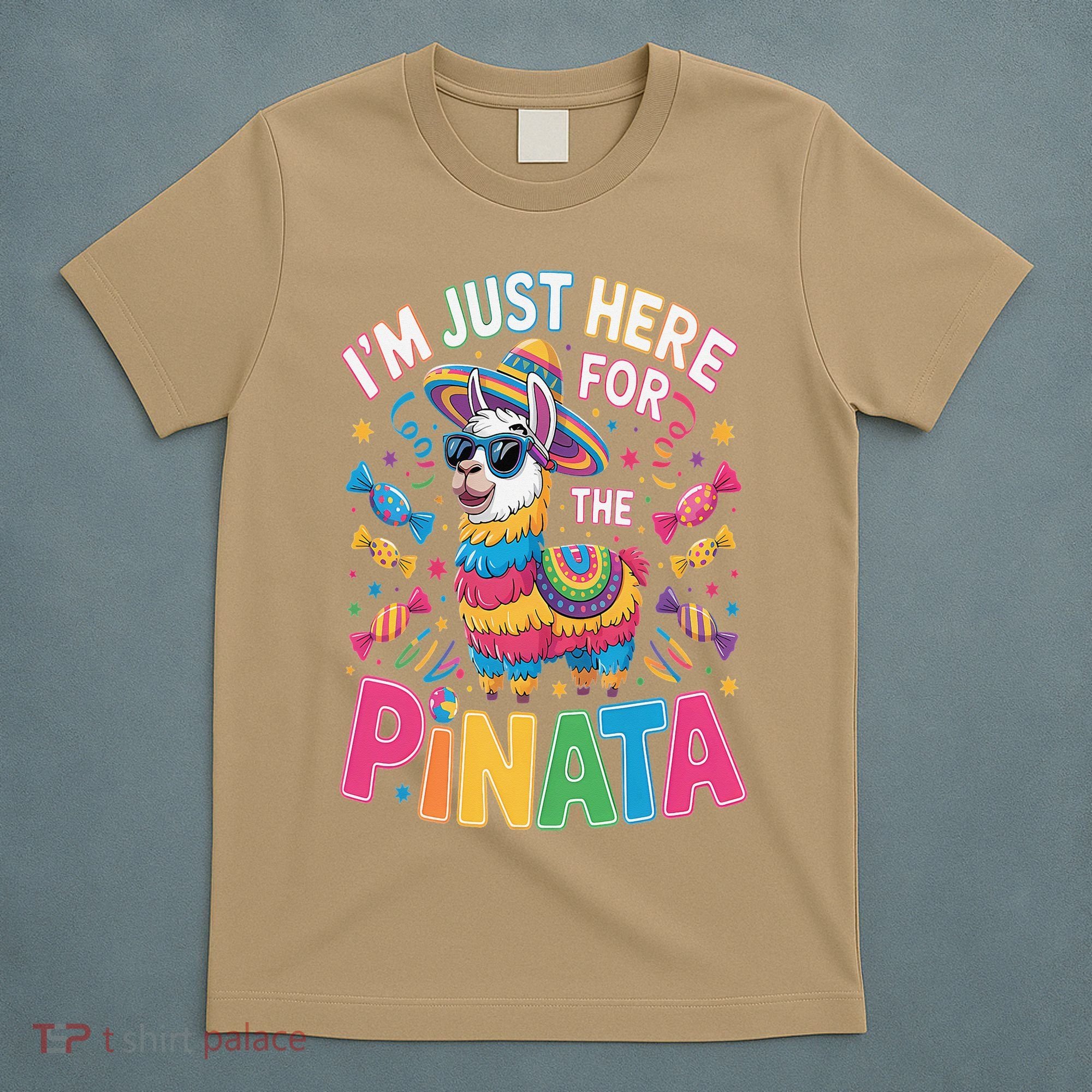 Cinco De Mayo IM Just Here For The Pinata Mexican T-Shirt