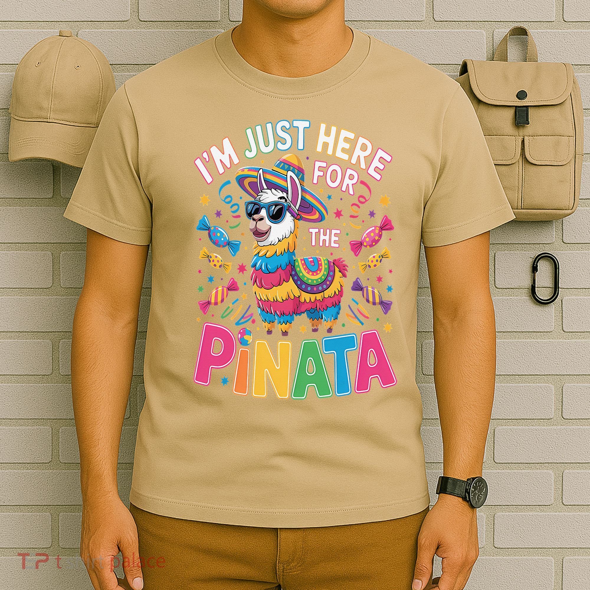 Cinco De Mayo IM Just Here For The Pinata Mexican T-Shirt