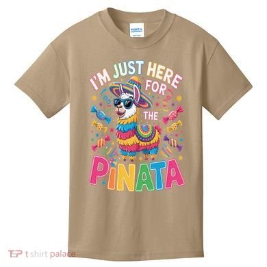 Cinco De Mayo IM Just Here For The Pinata Mexican Kids T-Shirt