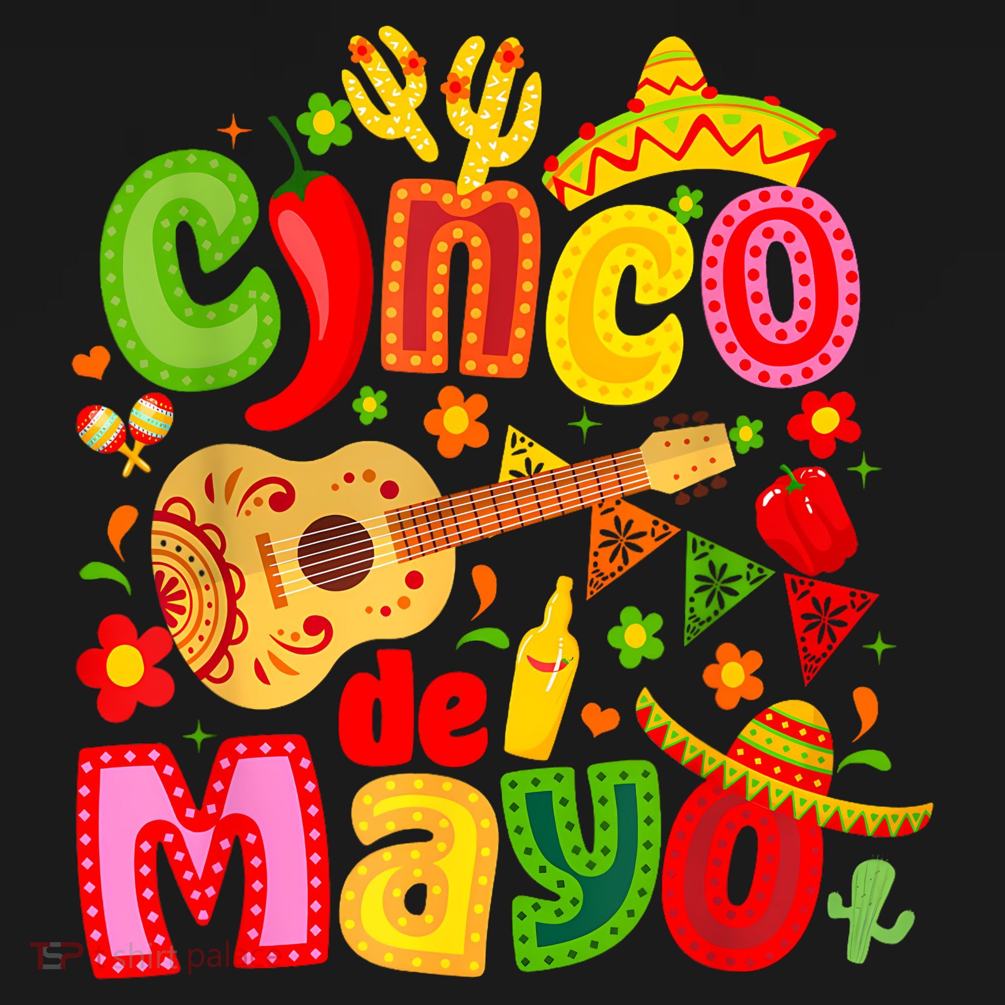 Cinco De Mayo USA-Made Doggie Bandana