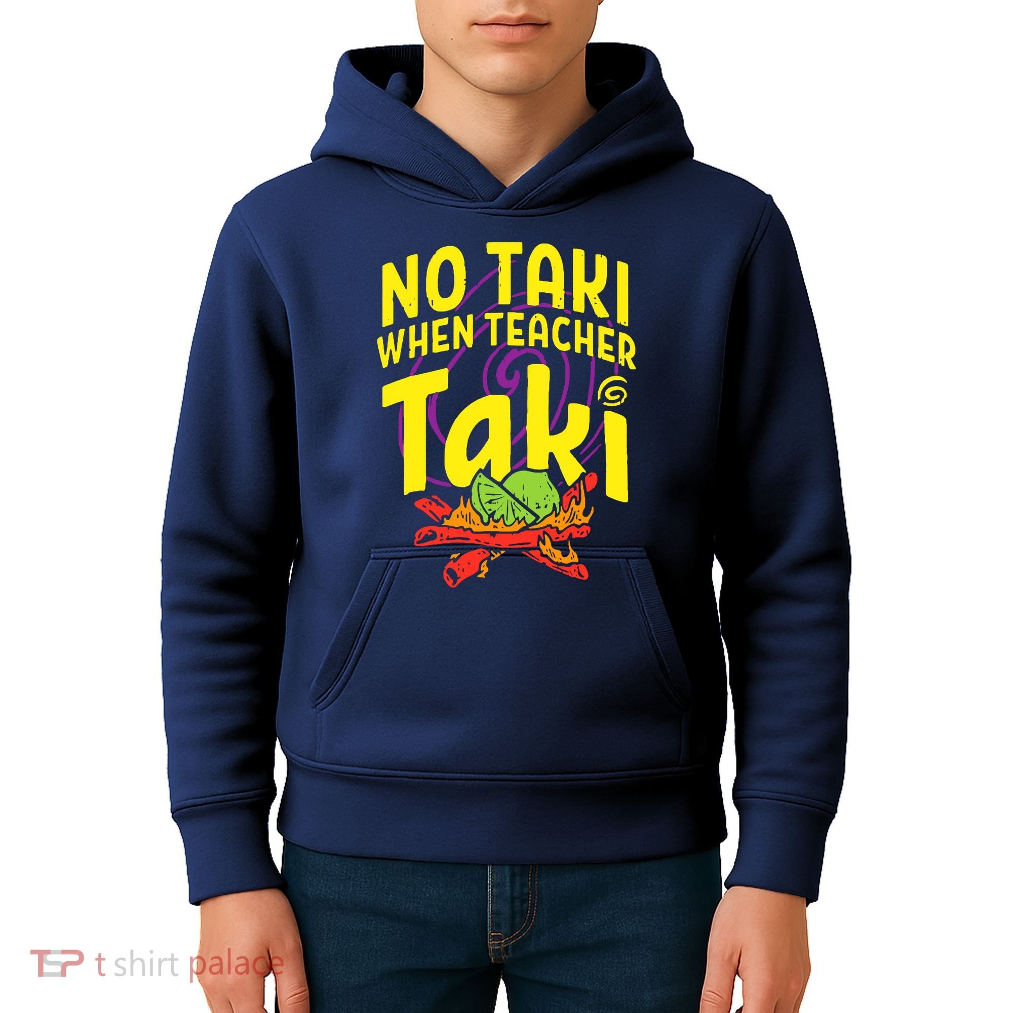 Cinco De Mayo No Taki When Teacher Funny Kids Hoodie