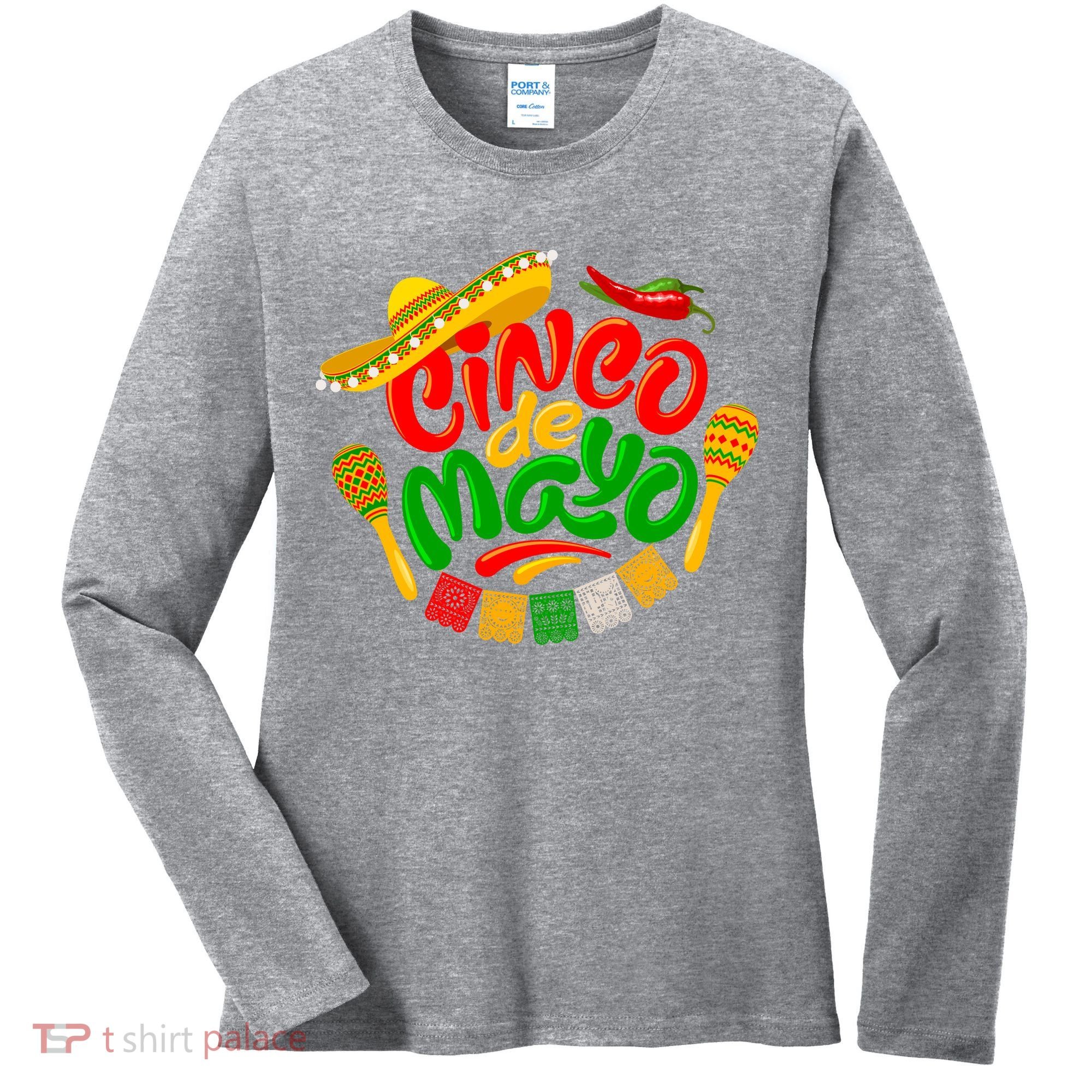 Cinco De Mayo Fiesta Celebration Women's Long Sleeve Shirt