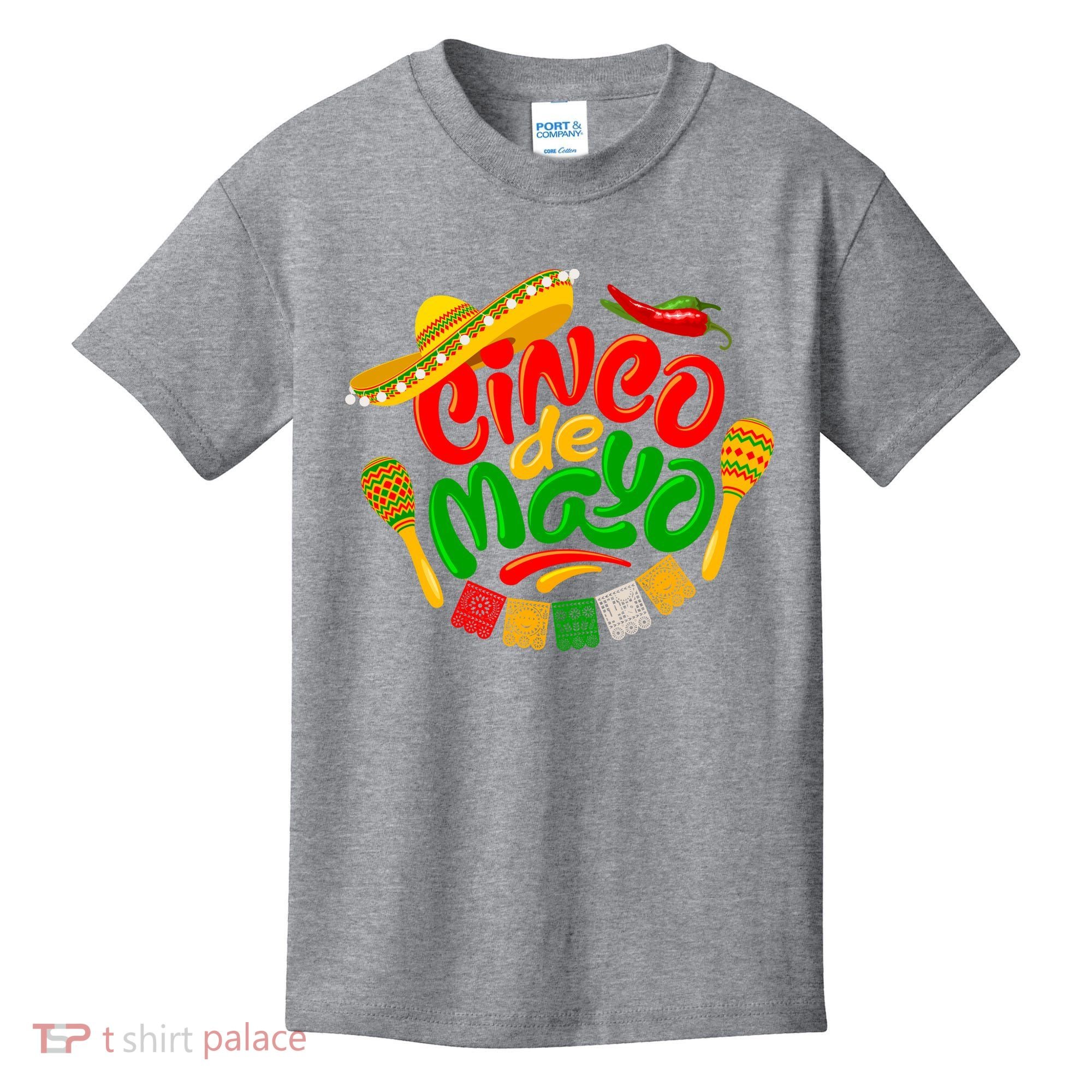Cinco De Mayo Fiesta Celebration Kids T-Shirt