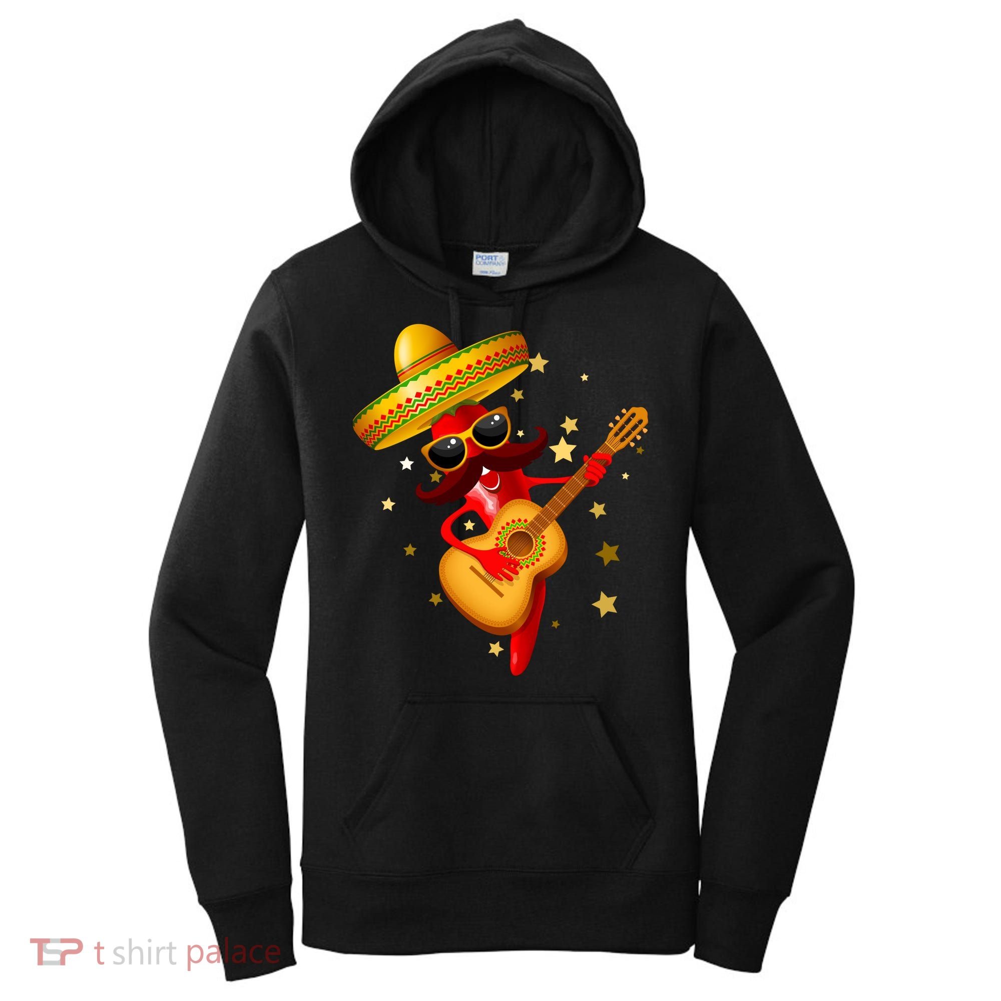 Cinco De Mayo Spicy Chili Pepper Fiesta Women's Hoodie