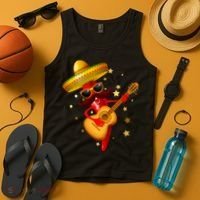 Cinco De Mayo Spicy Chili Pepper Fiesta Tank Top thumb 4
