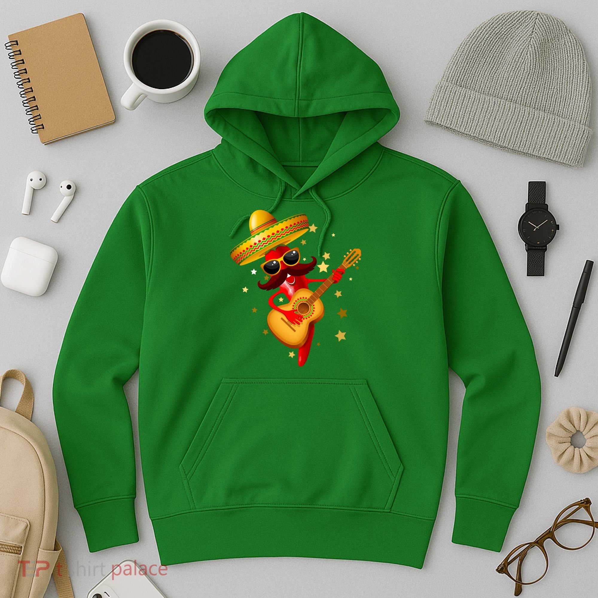 Cinco De Mayo Spicy Chili Pepper Fiesta Hoodie
