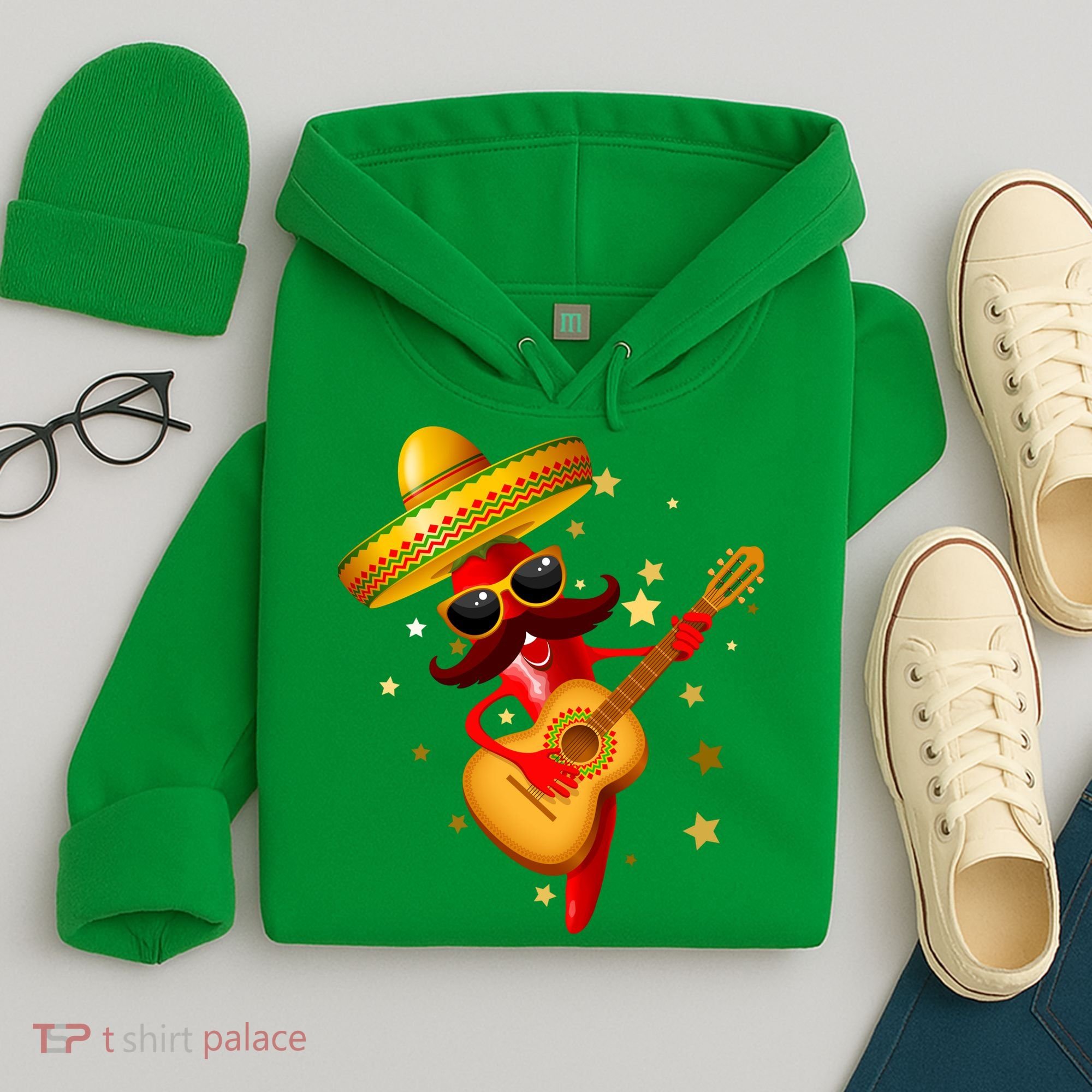 Cinco De Mayo Spicy Chili Pepper Fiesta Hoodie