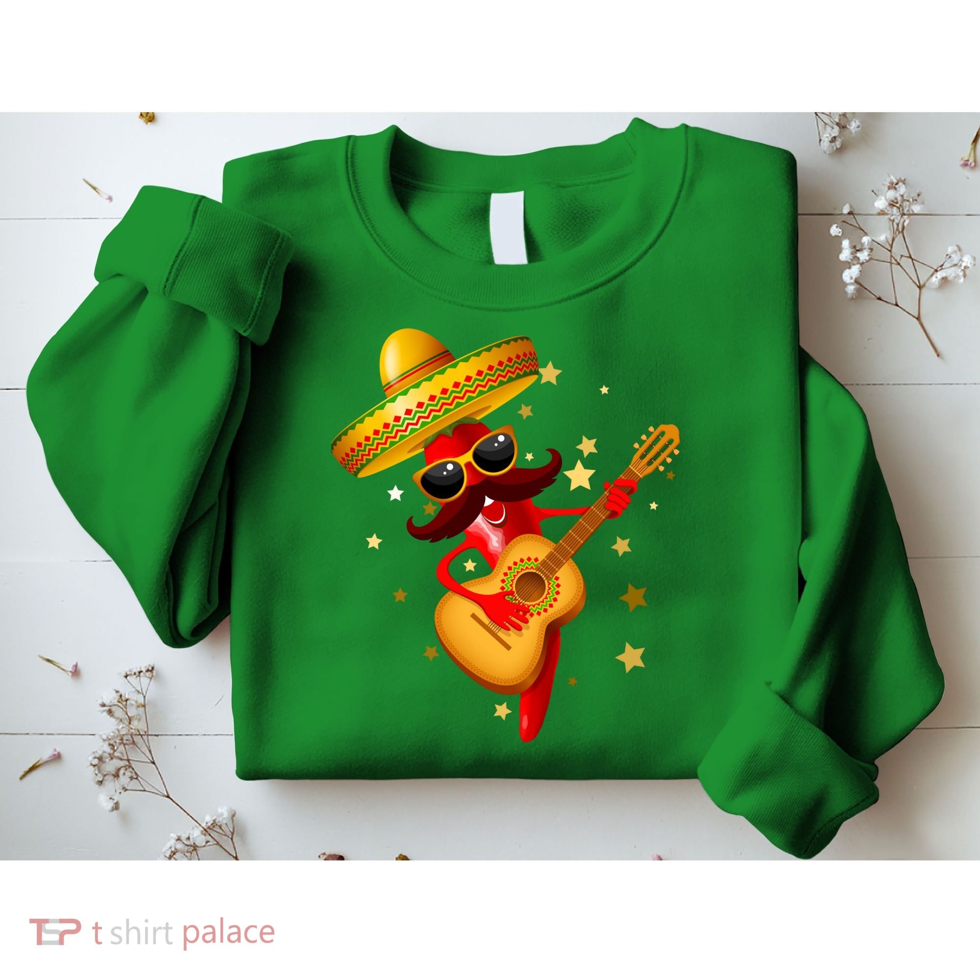 Cinco De Mayo Spicy Chili Pepper Fiesta Sweatshirt