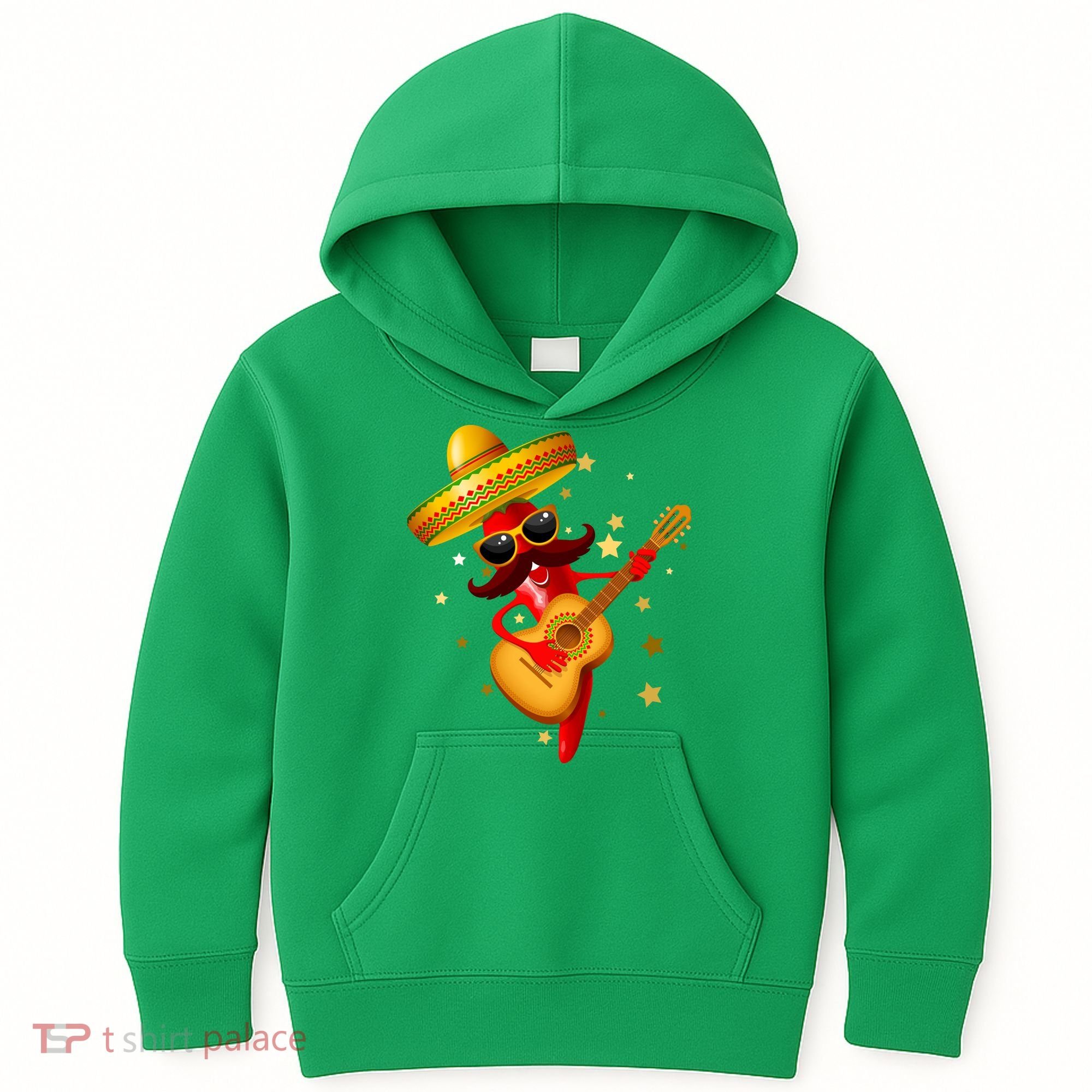 Cinco De Mayo Spicy Chili Pepper Fiesta Kids Hoodie
