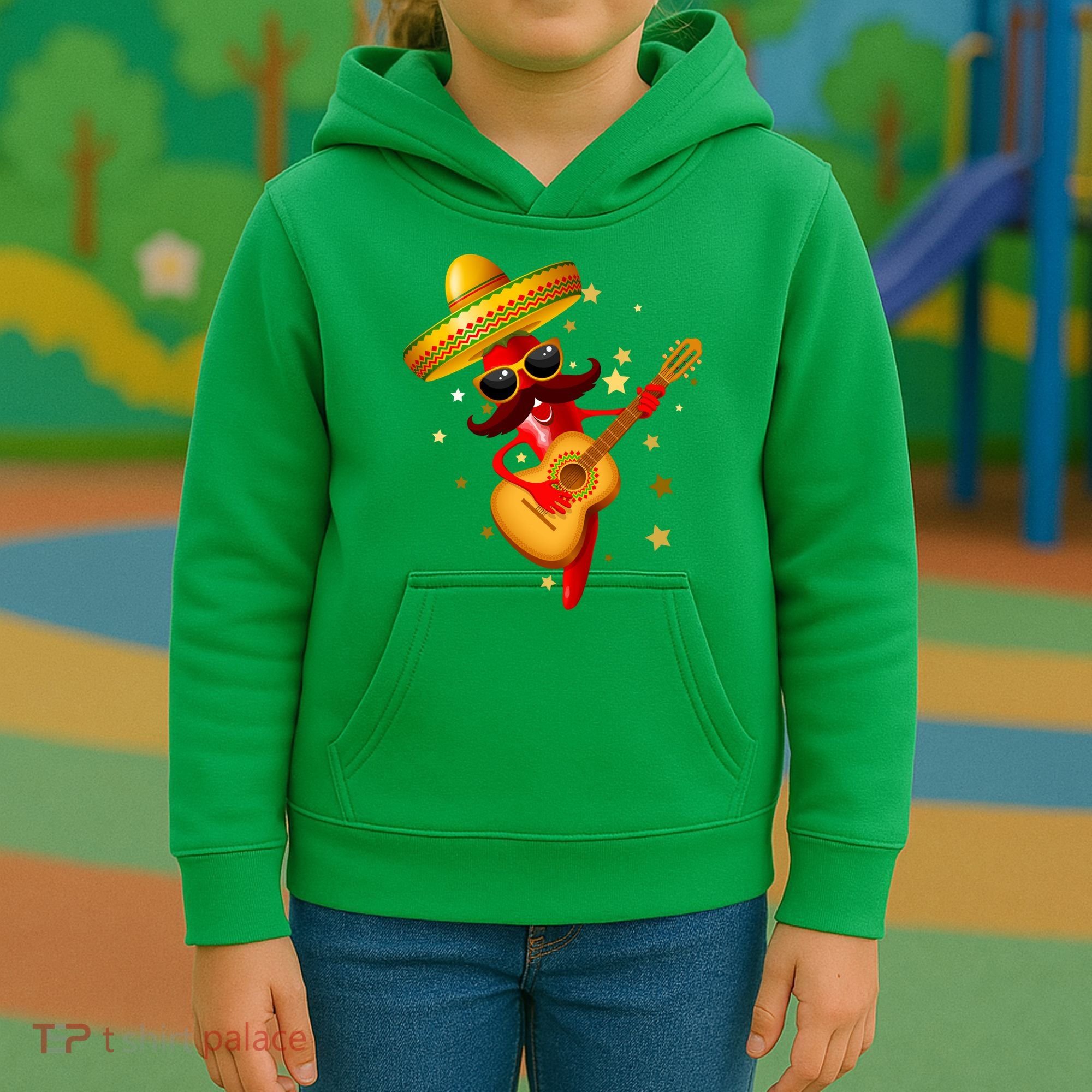 Cinco De Mayo Spicy Chili Pepper Fiesta Kids Hoodie