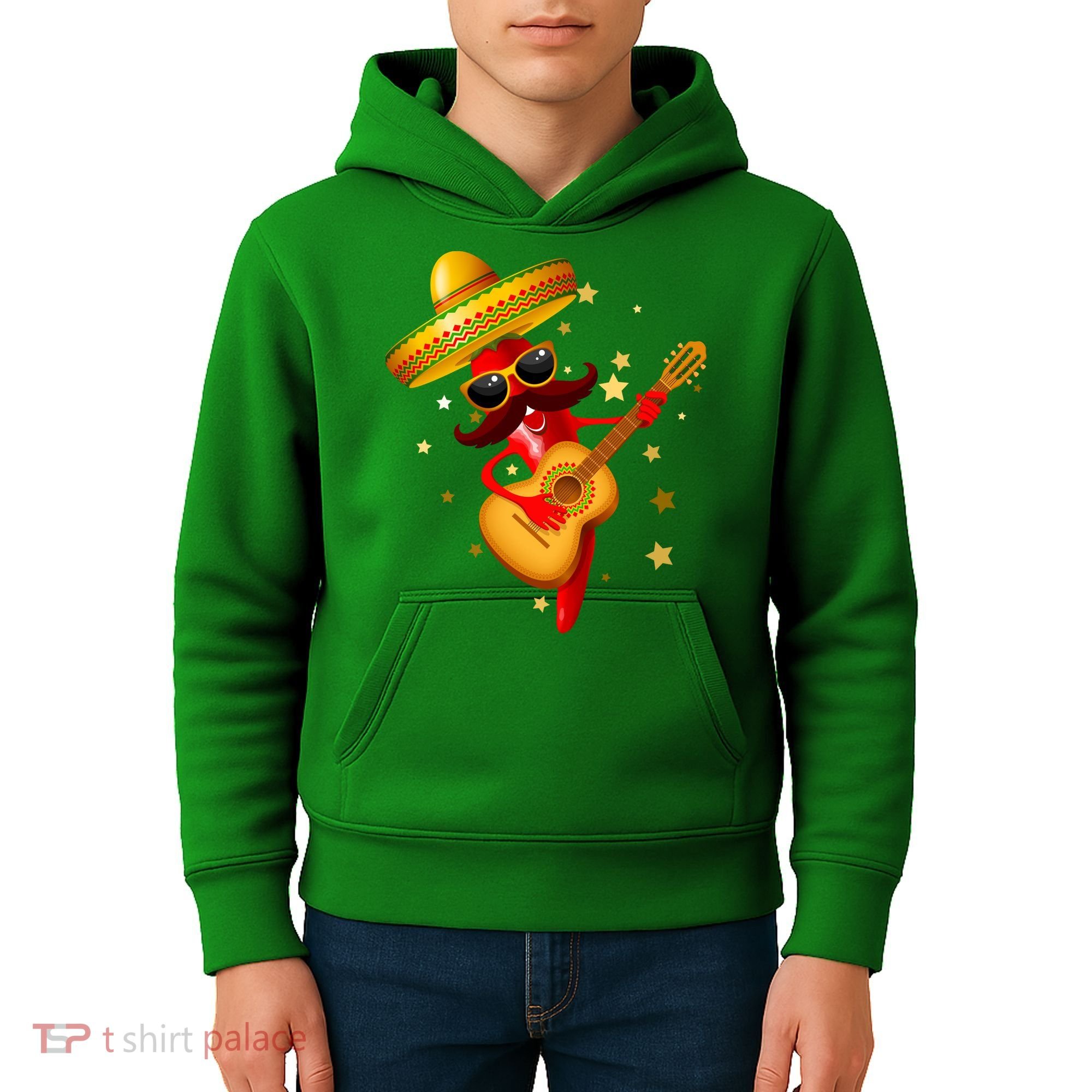 Cinco De Mayo Spicy Chili Pepper Fiesta Kids Hoodie