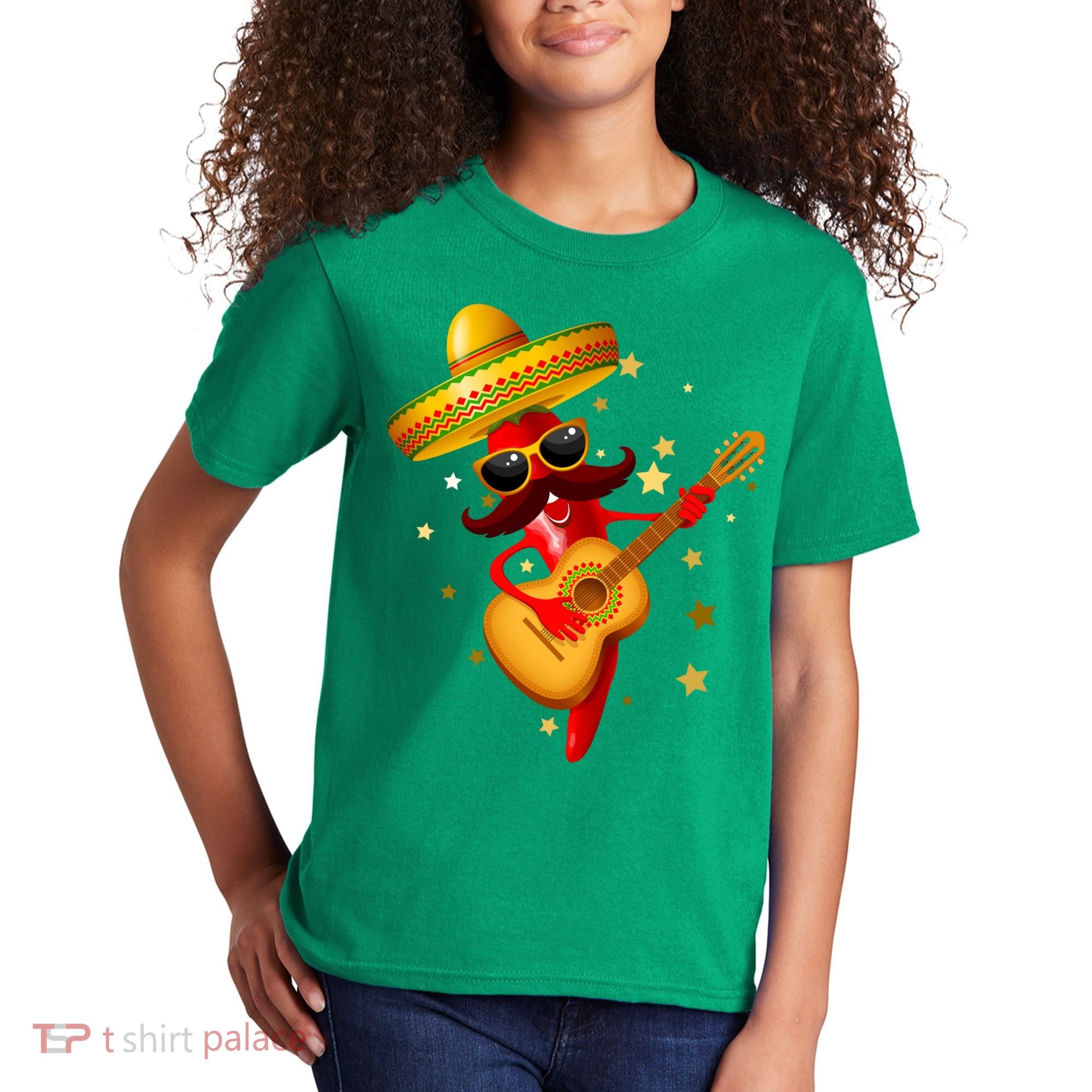 Cinco De Mayo Spicy Chili Pepper Fiesta Kids T-Shirt