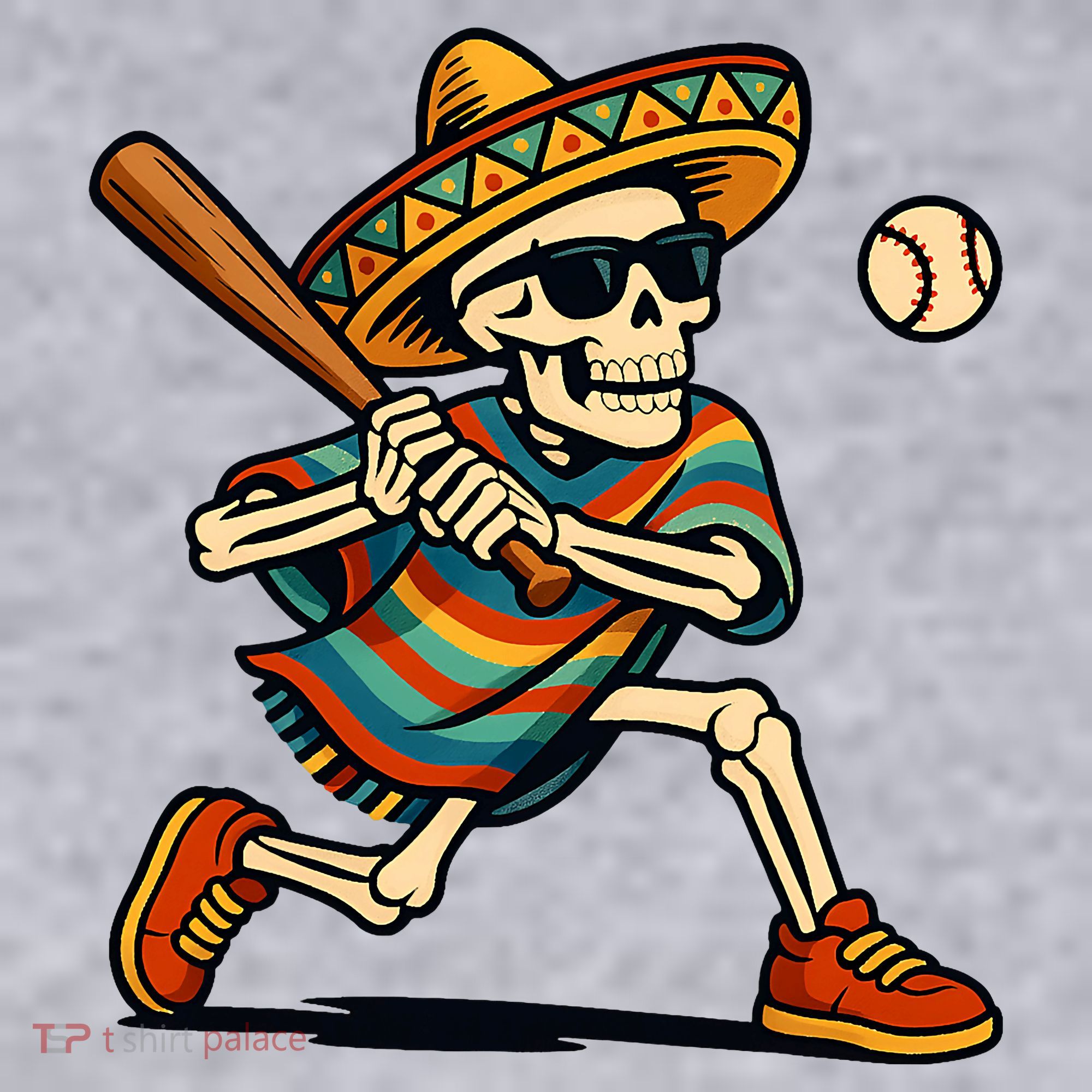 Cinco De Mayo Mariachi Skeleton Baseball Mexican Sombrero  Women's Sweatshirt