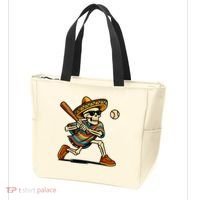 Cinco De Mayo Mariachi Skeleton Baseball Mexican Sombrero  Tote Bag thumb 3