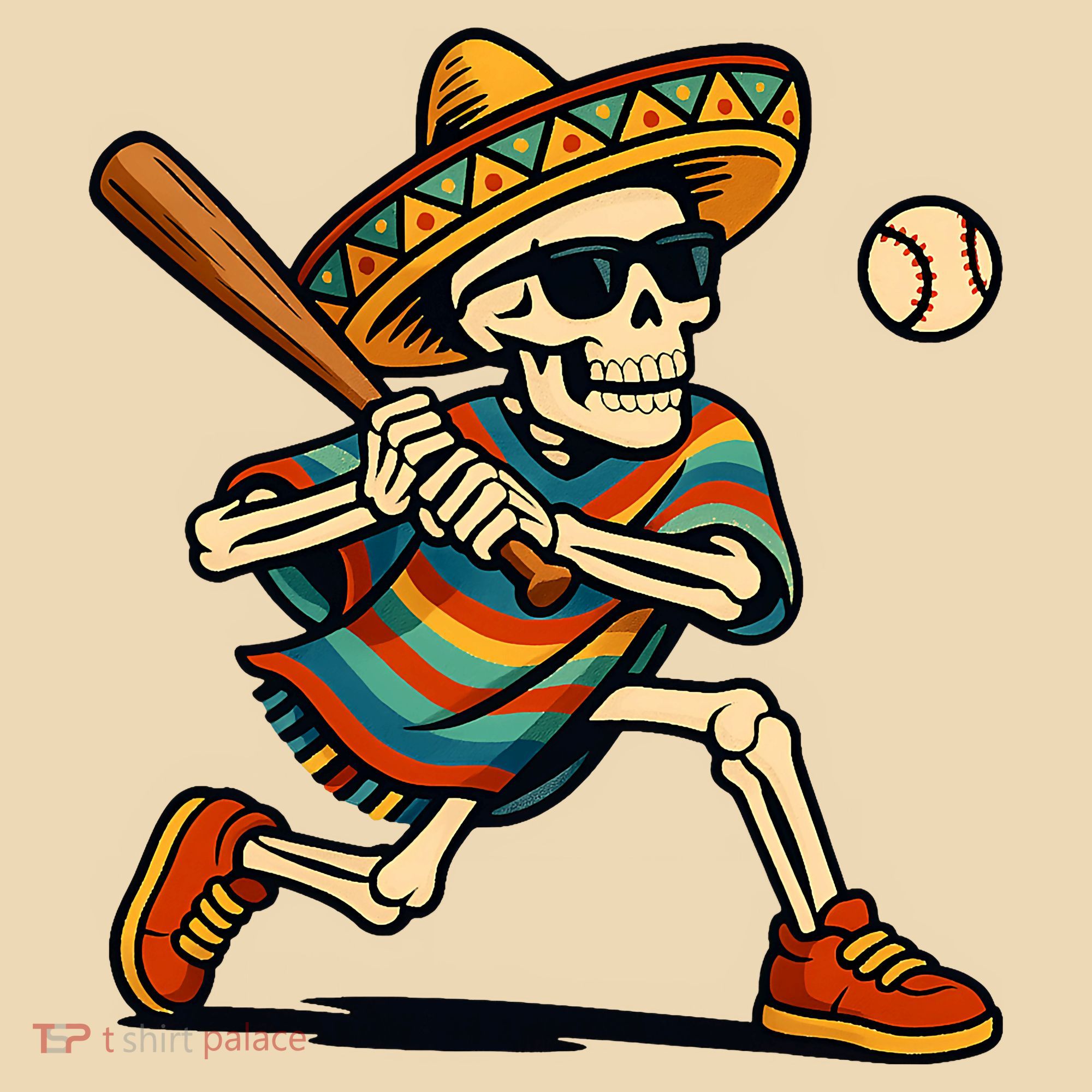 Cinco De Mayo Mariachi Skeleton Baseball Mexican Sombrero  Tote Bag