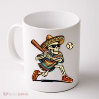 Cinco De Mayo Mariachi Skeleton Baseball Mexican Sombrero  Coffee Mug thumb 0