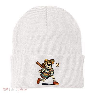 Cinco De Mayo Mariachi Skeleton Baseball Mexican Sombrero  Beanie