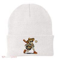 Cinco De Mayo Mariachi Skeleton Baseball Mexican Sombrero  Beanie thumb 0