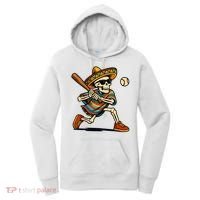 Cinco De Mayo Mariachi Skeleton Baseball Mexican Sombrero  Women's Hoodie thumb 0