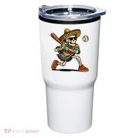 Cinco De Mayo Mariachi Skeleton Baseball Mexican Sombrero  Tumbler thumb 0