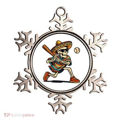 Cinco De Mayo Mariachi Skeleton Baseball Mexican Sombrero  Ornament