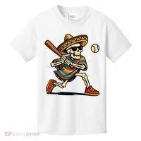 Cinco De Mayo Mariachi Skeleton Baseball Mexican Sombrero  Kids T-Shirt thumb 0